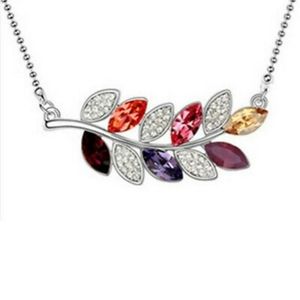 New🌿 Luxury multi-color olive branch necklace